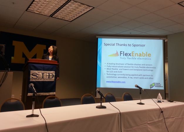 Vehicle display Jenny 2015 with flexenable