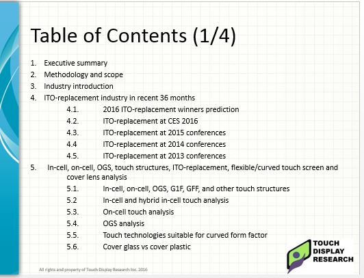 ITO replacement 6th edition TOC